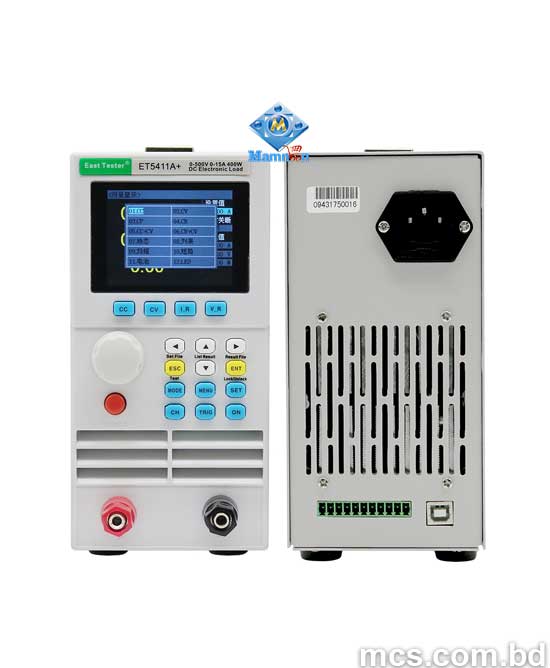 AYJYZHIAG Tester Di Carico Elettronico DC 500V 15A 400W – Con RS232, Display TFT 2.8″, Calibrazione Software, Protezioni Integrate