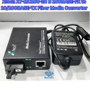 Xtech XT-MC100-20 B 100BASE-FX to 10/100BASE-TX Fiber Media Converter