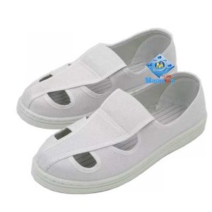 Cleanroom ESD Anti-Static 4-Hole Canvas Shoes