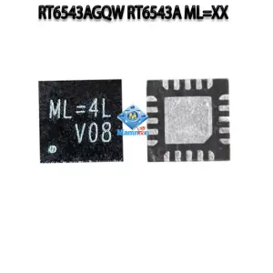 RT6543AGQW RT6543A ML=7B ML=6J ML=XX QFN-20 Laptop IC Chip