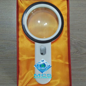 30X 80mm Magnifying Glass Magnifier Hand hold Loupe With 12 LED