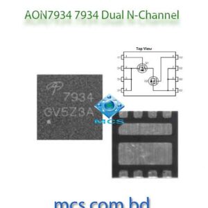 2x AON7934 AO7934 7934 N-Channel MOSFET IC Chip 