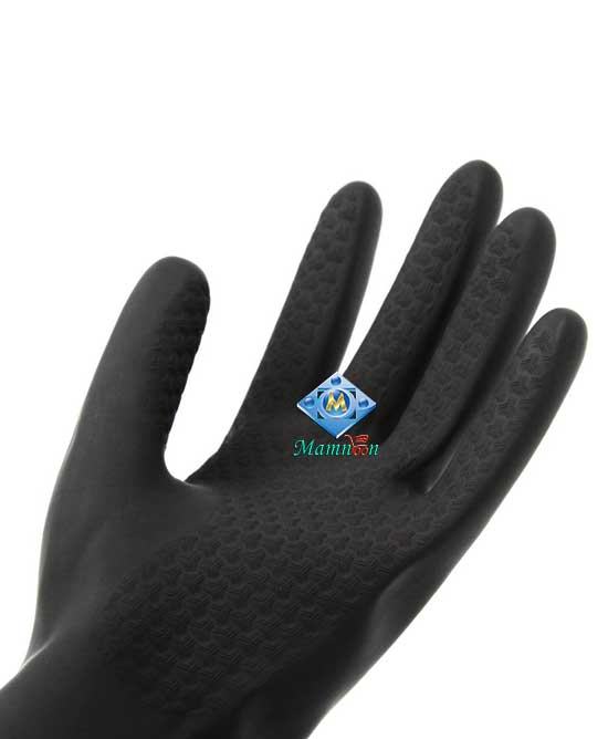 Anti Acid Industry Chemical Resistant Rubber Gloves 2