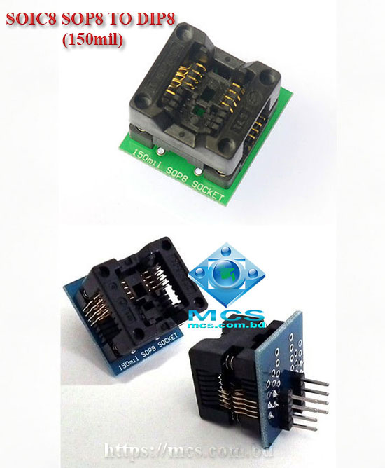 BIOS Programmer Adapter Socket SOIC8 SOP8 TO DIP8 (150mil)