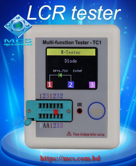 DANIU™ LCR-TC1 Multifunctional TFT Tester for Diode Triode Capacitor Resistor Transistor LCR ESR MOSFET