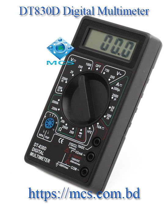 DT830D Digital Multimeter AC DC Voltage Ampere Meter tester Voltmeter Ammeter with test probe 2