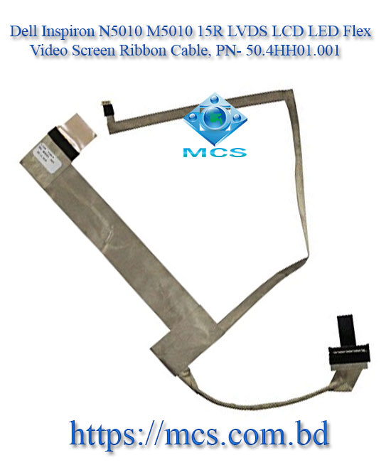 Dell Inspiron N5010 M5010 15R LVDS LCD LED Flex Video Screen Ribbon Cable, PN- 50.4HH01.001
