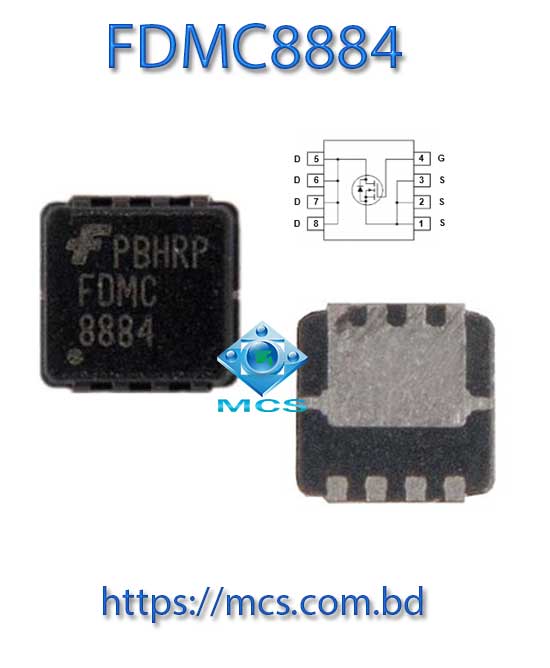 FDMC8884 8884 N-Channel Mosfet QFN IC Chip