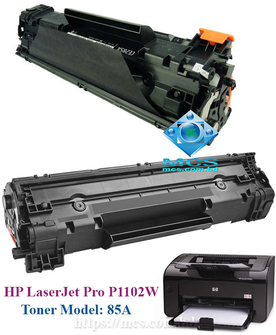 HP LaserJet Pro P1102w Printer Toner Model 85A