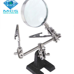 Hands Free Soldering Stand Magnifier 4 Inch Diameter 4X