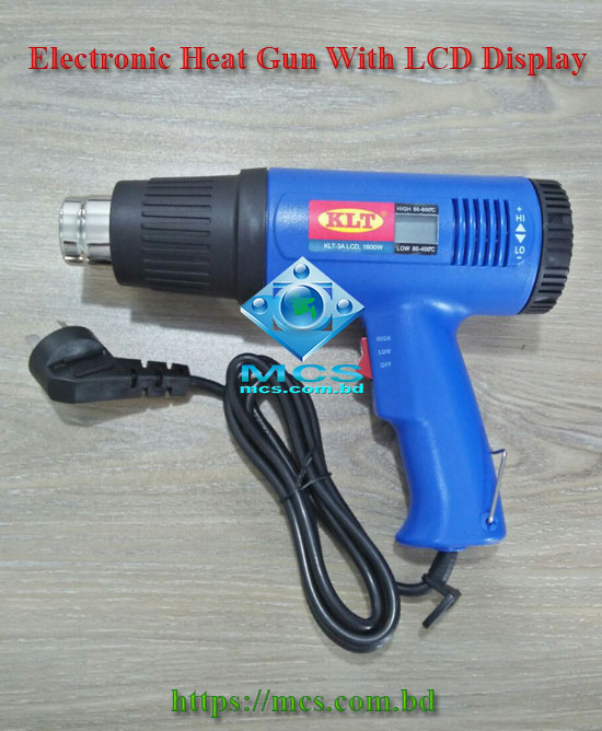 KLT-3ALCD Electronic Heat Gun Dual Temperature 1600W With LCD Display
