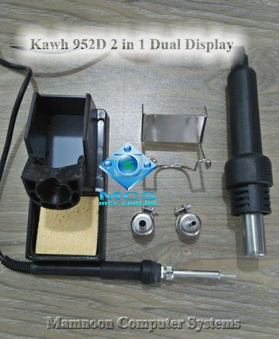 Kawh 952D 2 in 1 Dual Display SMD SMT Hot Air Gun Solder Rework Station 04