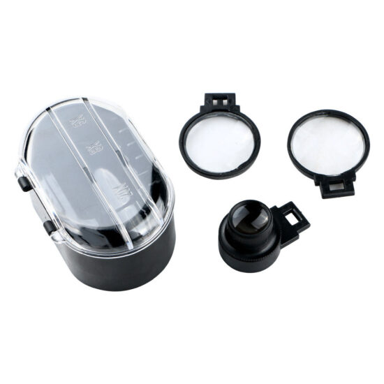 LED Head Wearing Reading Timepieces Repairing Magnifier Loupe W 5 Lens 03