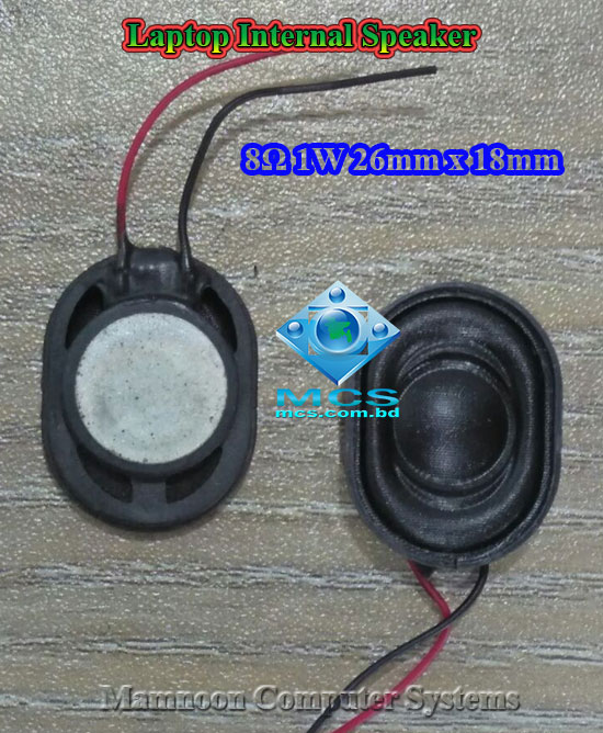 Laptop Internal Speaker Slim 8ohm 1W 26mm x 18mm
