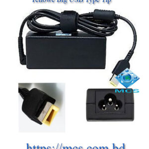 Lenovo Laptop Adapter Charger 20V 2.25A 45W Yellowe Big USB Type Tip