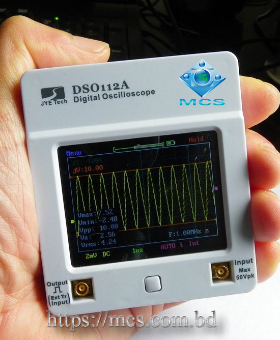 MINI DSO112A Upgrade Version 2MHz Touch Screen TFT Digital Mini Handheld Oscilloscope 04
