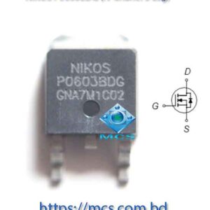 NIKOS P0603BDG 0603 N-Chanel 3 Leg MOSFET IC Chip