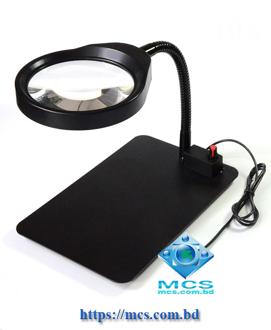 PDOK PD 032C 10X Table Style Lamp Magnifier With 36 LED Bulb Brightness Adjustable Anti Static 02