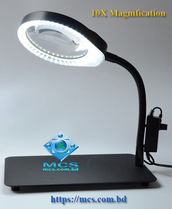 PDOK PD 032C 10X Table Style Lamp Magnifier With 36 LED Bulb Brightness Adjustable Anti Static 3
