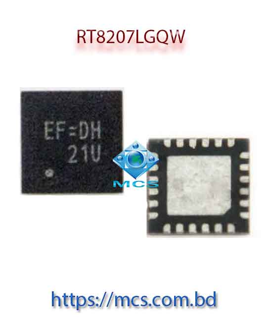 RT8207L RT8207LGQW EF=DE EF=EE EF=DH EF=DC EF=DG EF=CG EF=xx QFN24 Laptop IC Chip