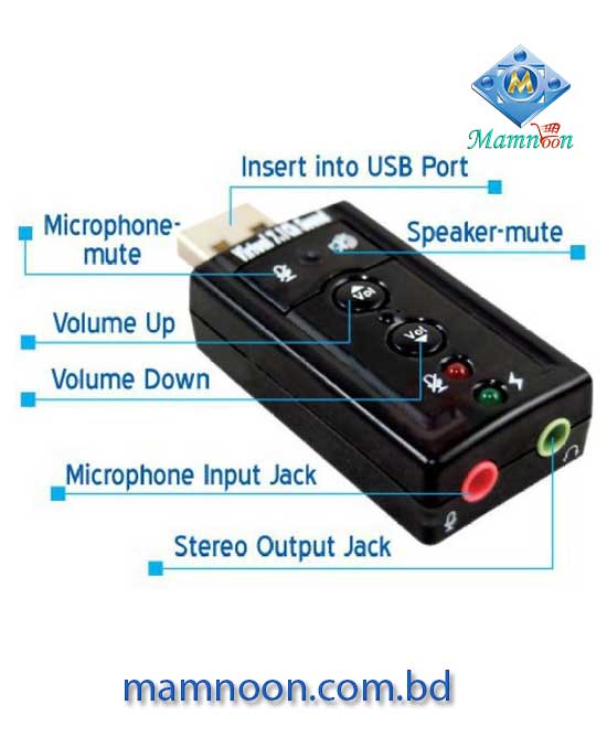 USB Sound Card Vertual 7.1 Chanel USB2 2