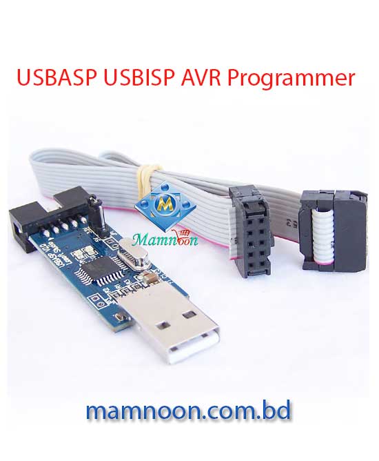 USBASP USBISP AVR Programmer 3.3V / 5V Adaptater ISP Downloader USB ATMEGA8 HG